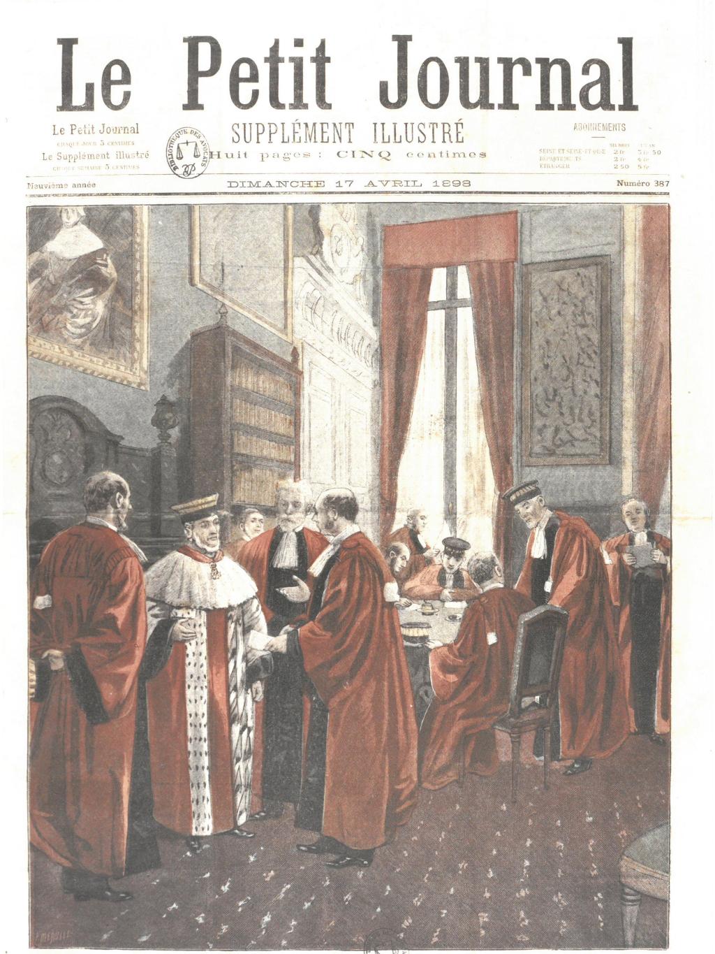 Cette une résume les trois piliers de l'élégance dans le droit développés ici : élégance dans la discussion, élégance dans le langage et la politesse, l'élégance dans l'habit.